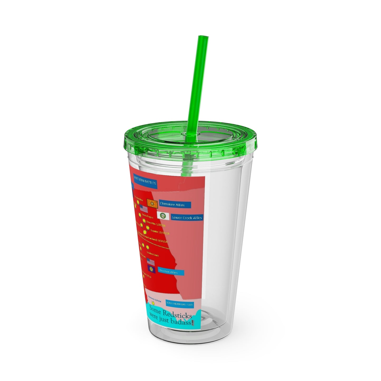 Opothleyahola Sunsplash Tumbler with Straw, 16oz
