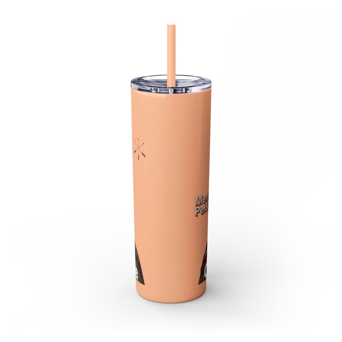 Miami 20oz Skinny Tumbler with Straw — Native Chief Portrait Travel Cup