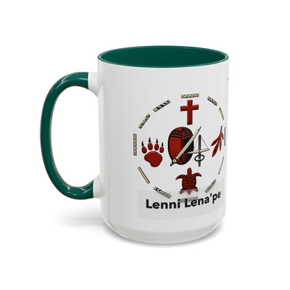Delaware East Lenni Lenape Tribal Ceramic Mug – Native Symbols Coffee Cup (11oz/15oz)