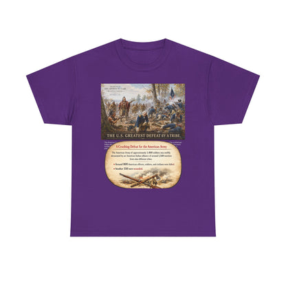 Chief Little Turtle Historical Battle Tee — "The U.S. Greatest Defeat by a Tribe" Cotton T-Shirt