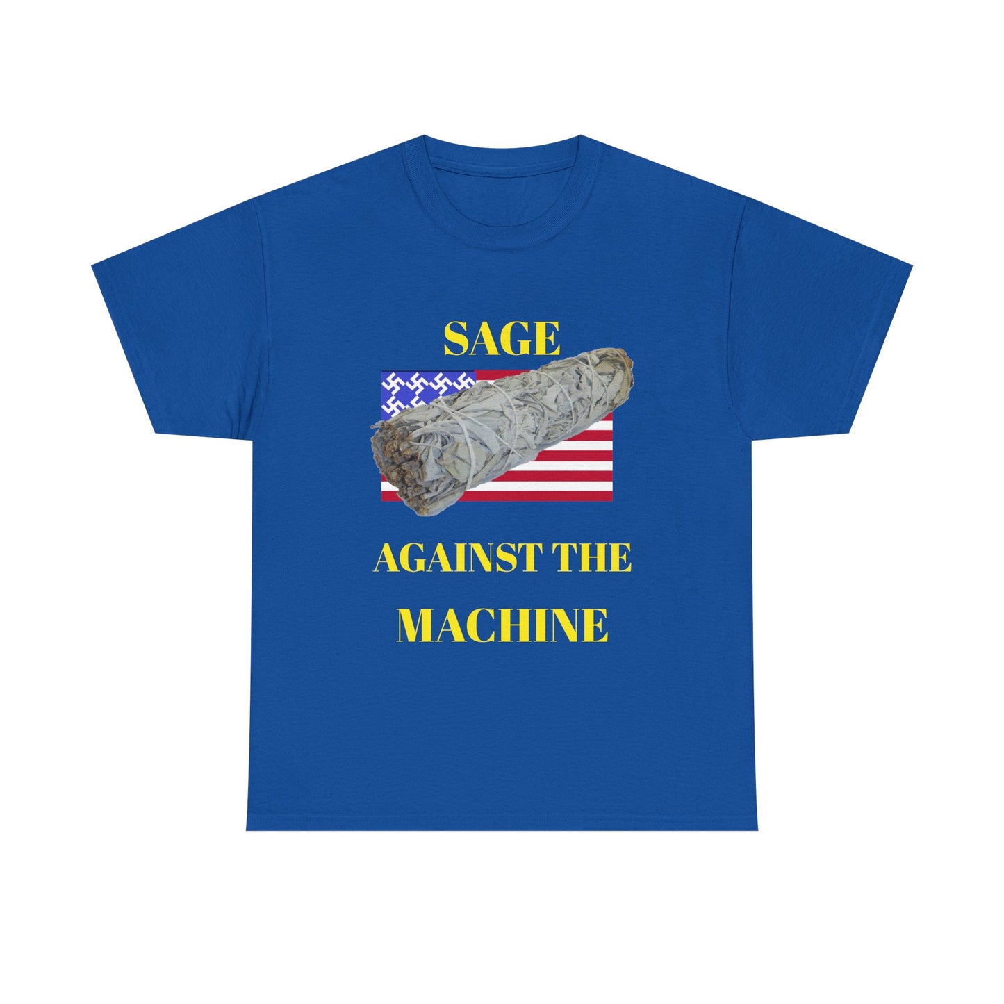 Sage Against the Machine T-Shirt — American Flag Smudge Stick Tee