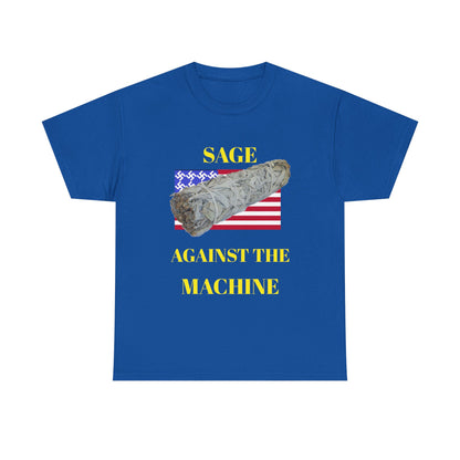 Sage Against the Machine T-Shirt — American Flag Smudge Stick Tee