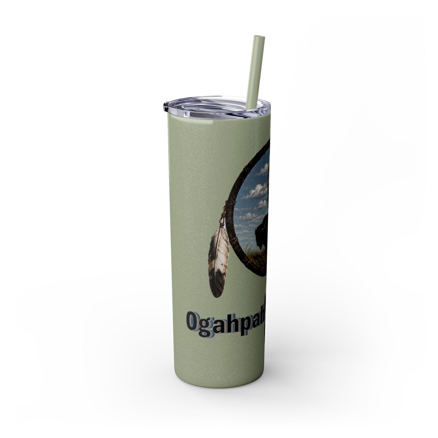 Quapaw Buffalo Skinny Tumbler 20oz — Ogahpahka Design