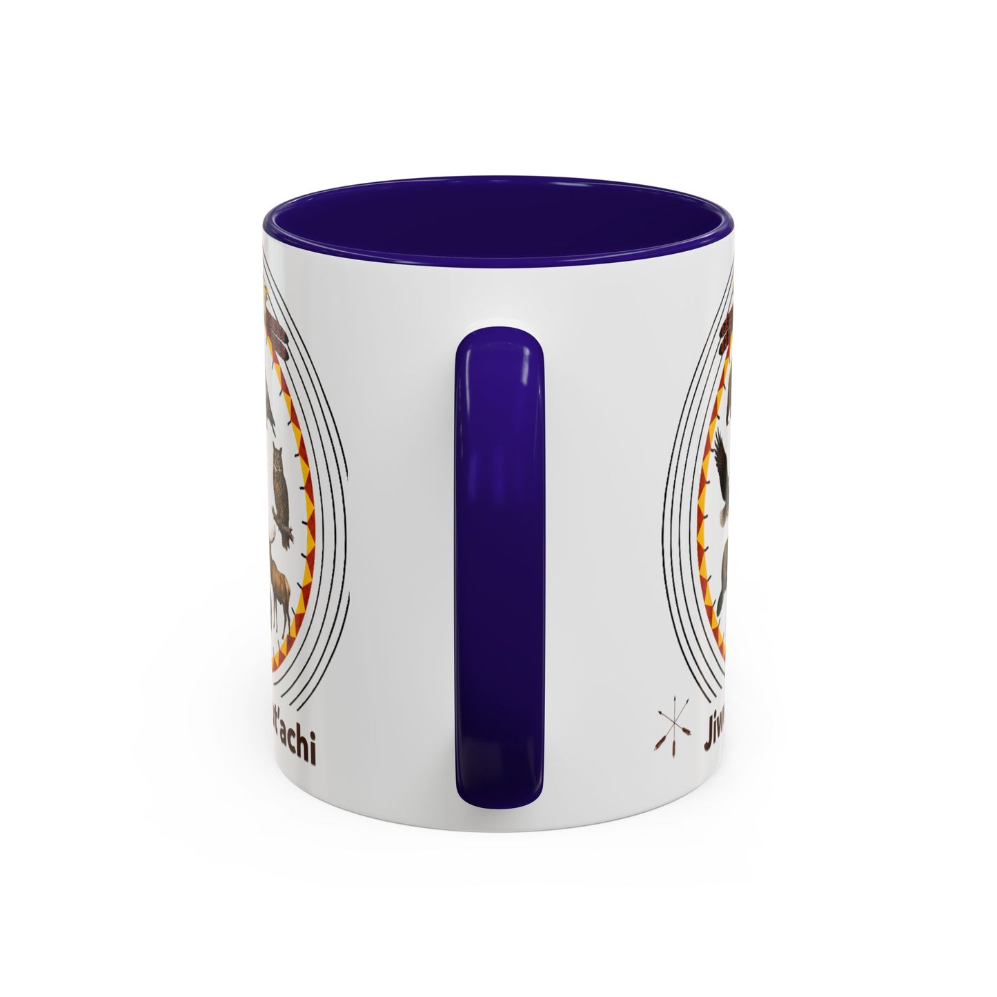 Otoe Missouria Native Animal Circle Mug – 'Jiwere-Nut'achi' Illustrated Coffee Cup (11oz/15oz)
