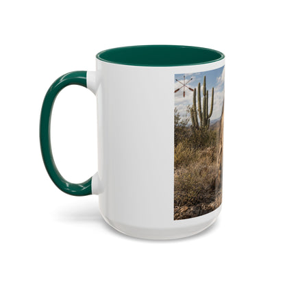 Ft. Sill Apache Desert Scene Coffee Mug — 'N'de' Southwest Landscape 11/15oz