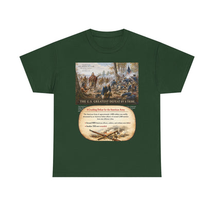 Chief Little Turtle Historical Battle Tee — "The U.S. Greatest Defeat by a Tribe" Cotton T-Shirt