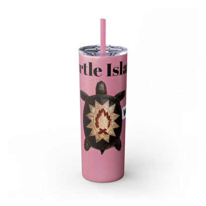 Wyandotte Skinny Tumbler with Straw, 20oz