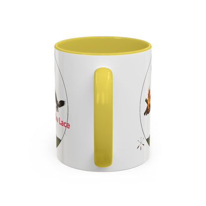 Kialegee Adventure Mug — 'Ekv Lace' Cross, Eagle & Campfire Ceramic Coffee Cup (11oz/15oz)