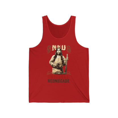 Original Rednegade Tank Top — Vintage Native American Warrior Graphic
