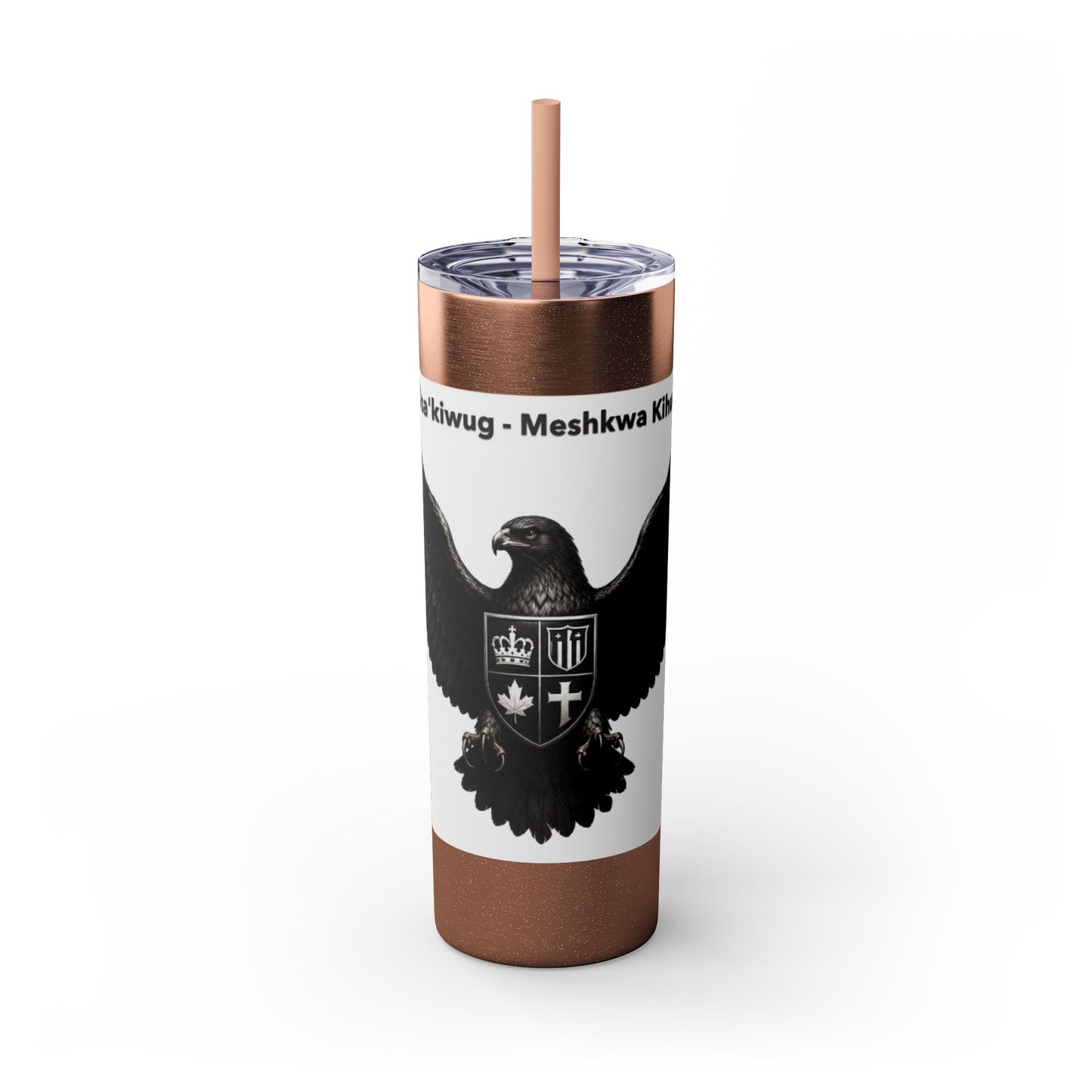 Sac Fox Skinny Tumbler with Straw, 20oz