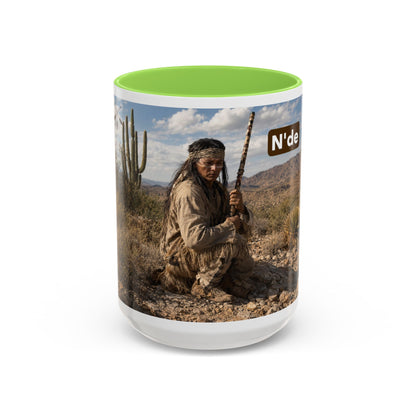 Ft. Sill Apache Desert Scene Coffee Mug — 'N'de' Southwest Landscape 11/15oz