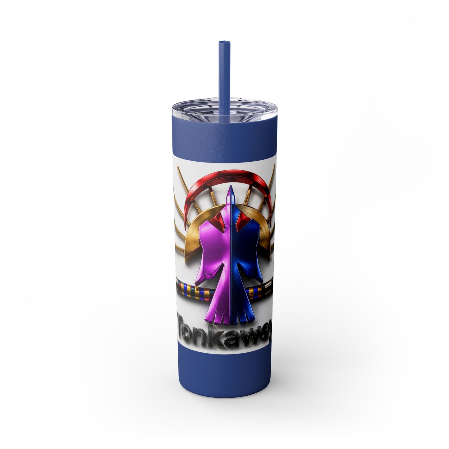 Tonkawa Skinny Tumbler with Straw, 20oz