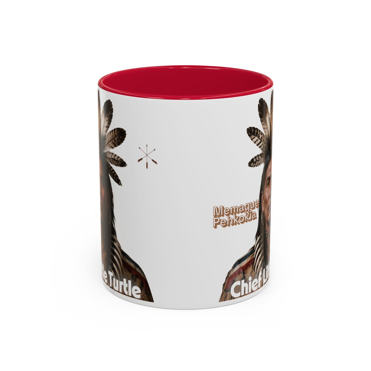 Miami Ceramic Mug — 'Chief Little Turtle' Native Warrior Portrait (11oz & 15oz)
