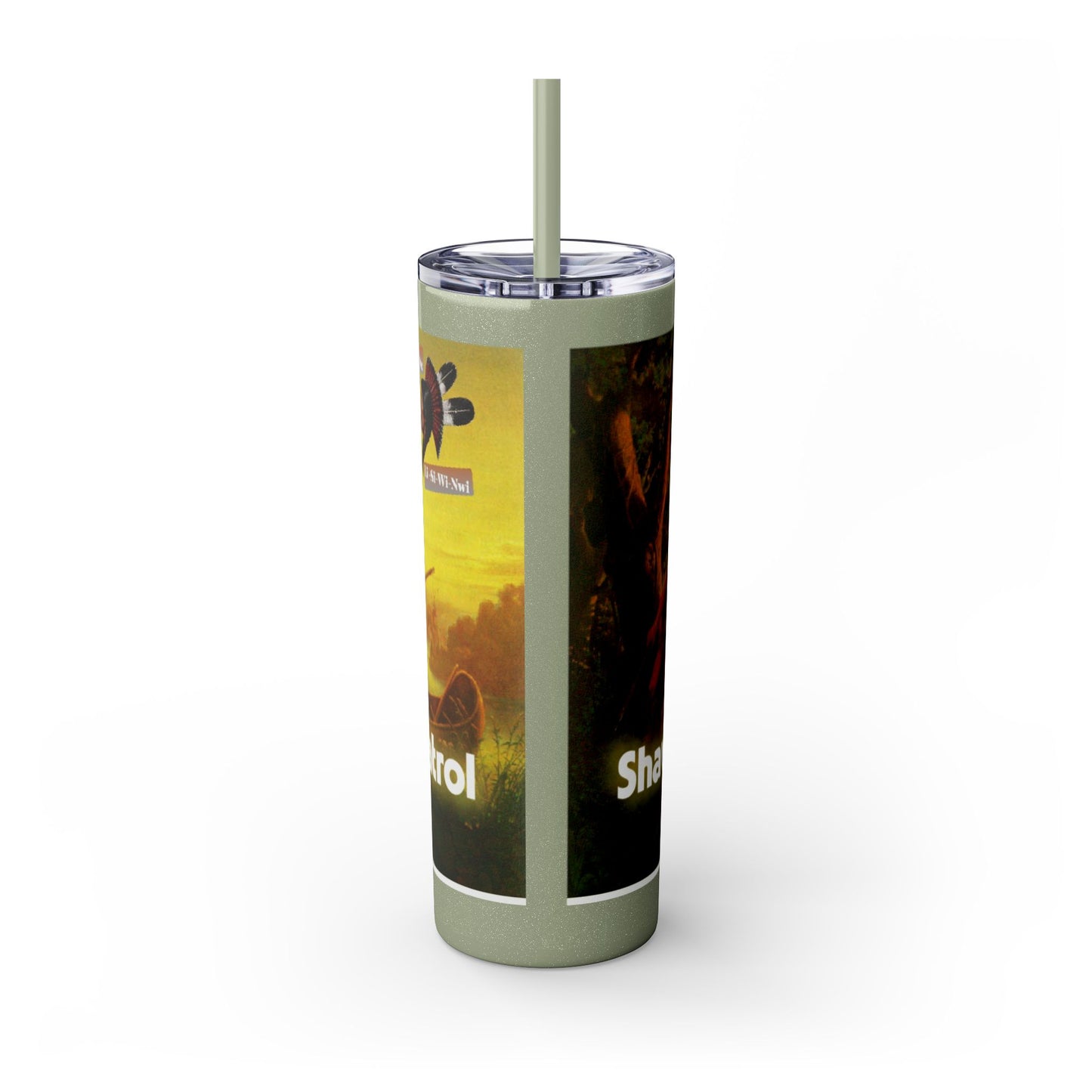 Shawnee Absentee Skinny Tumbler with Straw, 20oz