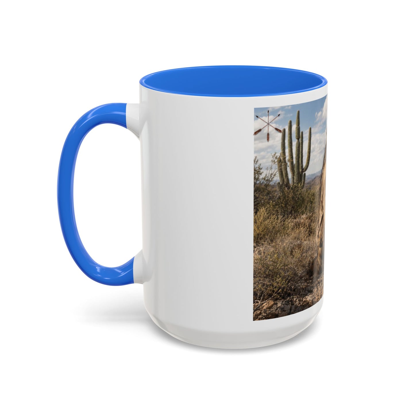 Ft. Sill Apache Desert Scene Coffee Mug — 'N'de' Southwest Landscape 11/15oz