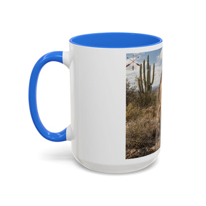 Ft. Sill Apache Desert Scene Coffee Mug — 'N'de' Southwest Landscape 11/15oz