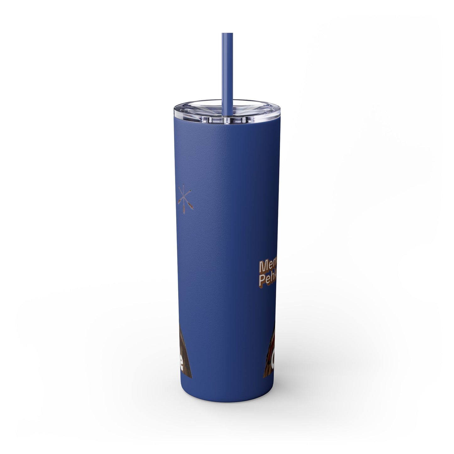Miami 20oz Skinny Tumbler with Straw — Native Chief Portrait Travel Cup