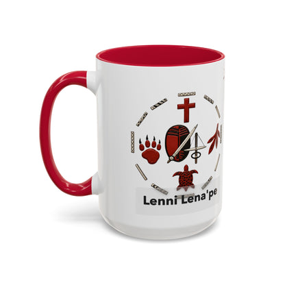 Delaware East Lenni Lenape Tribal Ceramic Mug – Native Symbols Coffee Cup (11oz/15oz)