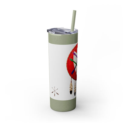 Peoria 20oz Skinny Tumbler with Dreamcatcher Shield Design