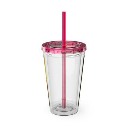 Shawnee East Sunsplash Tumbler with Straw, 16oz