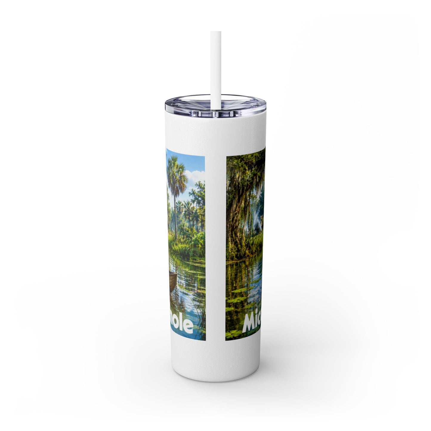 Seminole Skinny Tumbler with Straw, 20oz