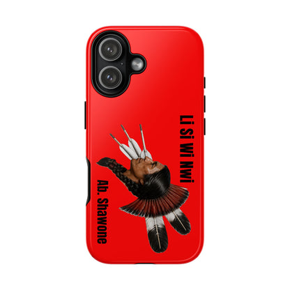 Absentee Shawnee Headdress Phone Case — 'Li Si Wi Ni' Design