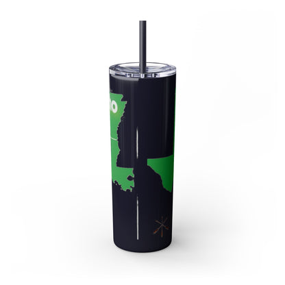 Caddo Kadohadoha Texas Map 20oz Skinny Tumbler with Straw