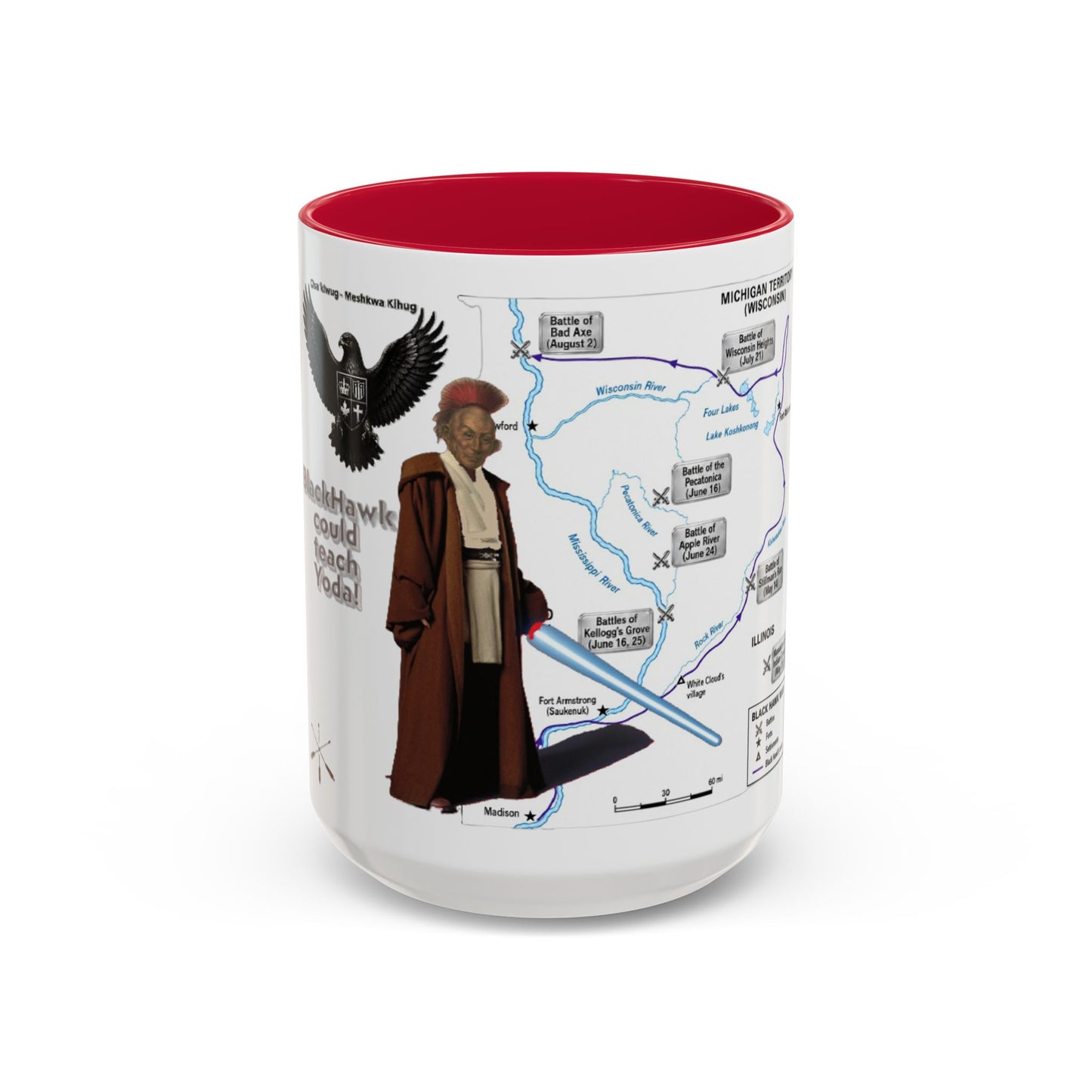 Blackhawk Map Mug — Obi-Wan Kenobi Illustrated Coffee Cup (11oz/15oz)