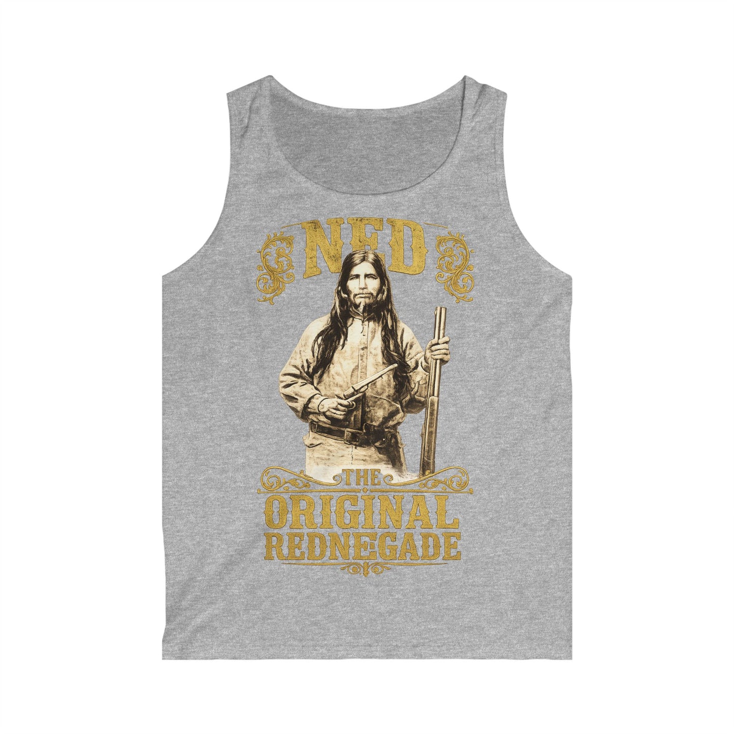 Tank Top — "Ned The Original Rednegade" Vintage Western Graphic