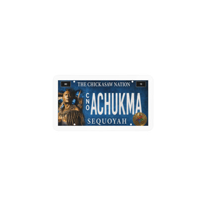 Achukma Sticker — Chickasaw Nation Kiss-Cut Vinyl Decal (Sequoyah Design)