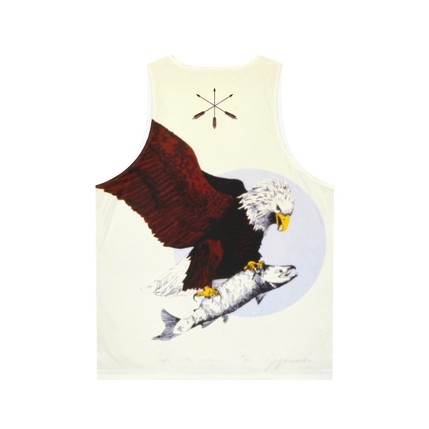 Tlingit Art Tank Top — Eagle & Salmon Tribal Masks All-Over Print