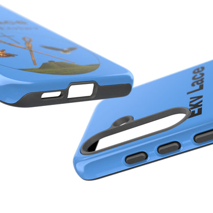Kialegee Protective Phone Case — Custom 'Ekv Lace' Cross & Campfire Design