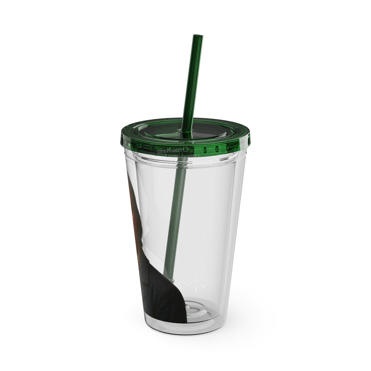 Chitto Harjo 16oz Portrait Tumbler with Straw — Historical Figure Illustration