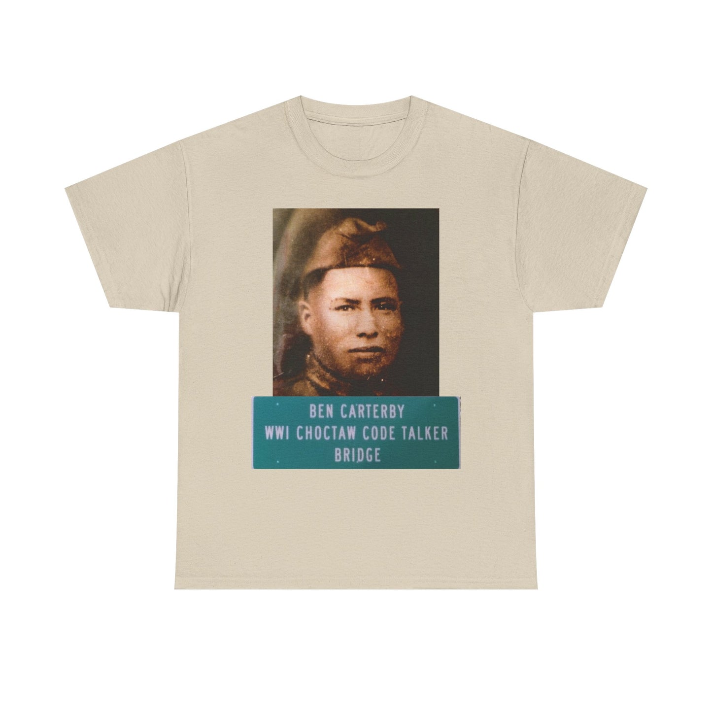 Ben Carterby Choctaw Code Talker T-Shirt — WWII Native American Veteran Tribute