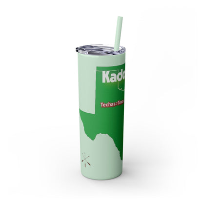 Caddo Kadohadoha Texas Map 20oz Skinny Tumbler with Straw