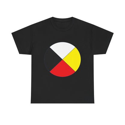 Native Medicine Wheel Tee — Four Directions Circle Design T-Shirt