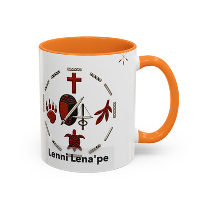 Delaware East Lenni Lenape Tribal Ceramic Mug – Native Symbols Coffee Cup (11oz/15oz)