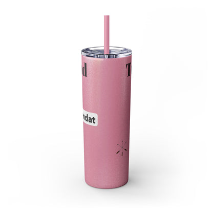 Wyandotte Skinny Tumbler with Straw, 20oz