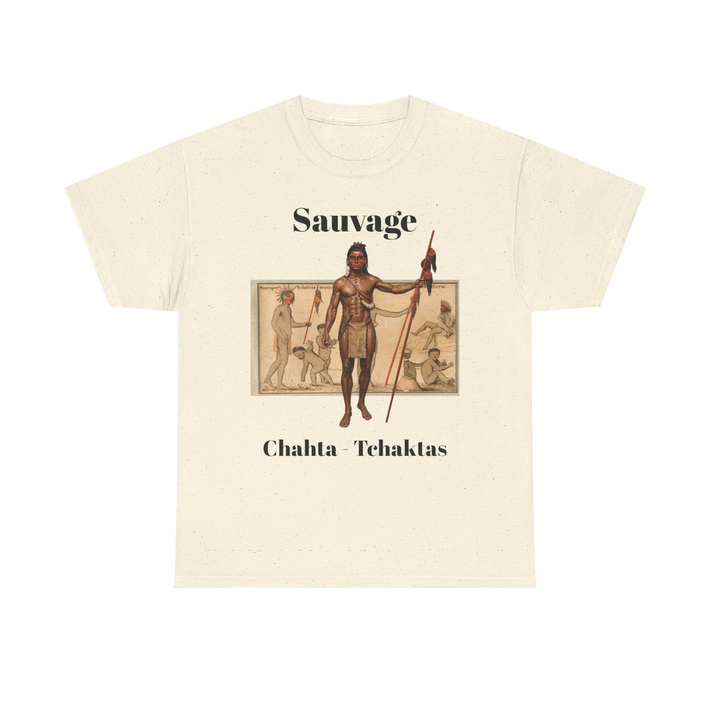 Savage Chahta Tchaklas Graphic Tee – Native American Heritage Art T-Shirt