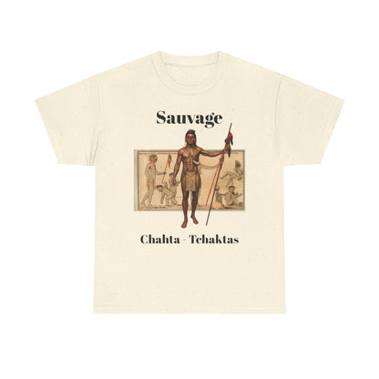 Savage Chahta Tchaklas Graphic Tee – Native American Heritage Art T-Shirt