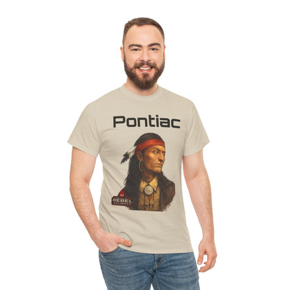 Pontiac Portrait T‑Shirt — Native Chief Graphic Tee