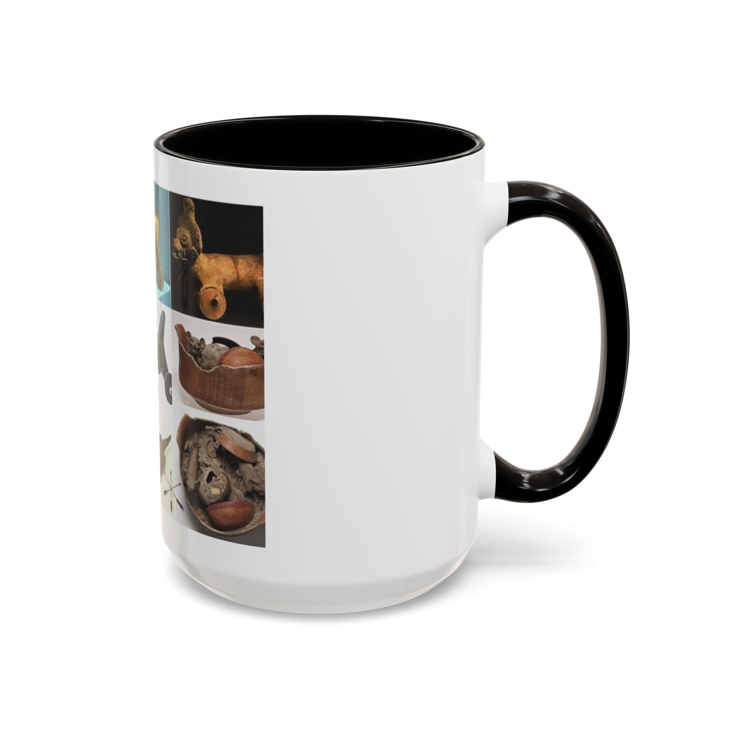 Aztec Artifact Photos Collage Coffee Mug (11oz/15oz)