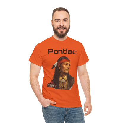 Pontiac Portrait T‑Shirt — Native Chief Graphic Tee