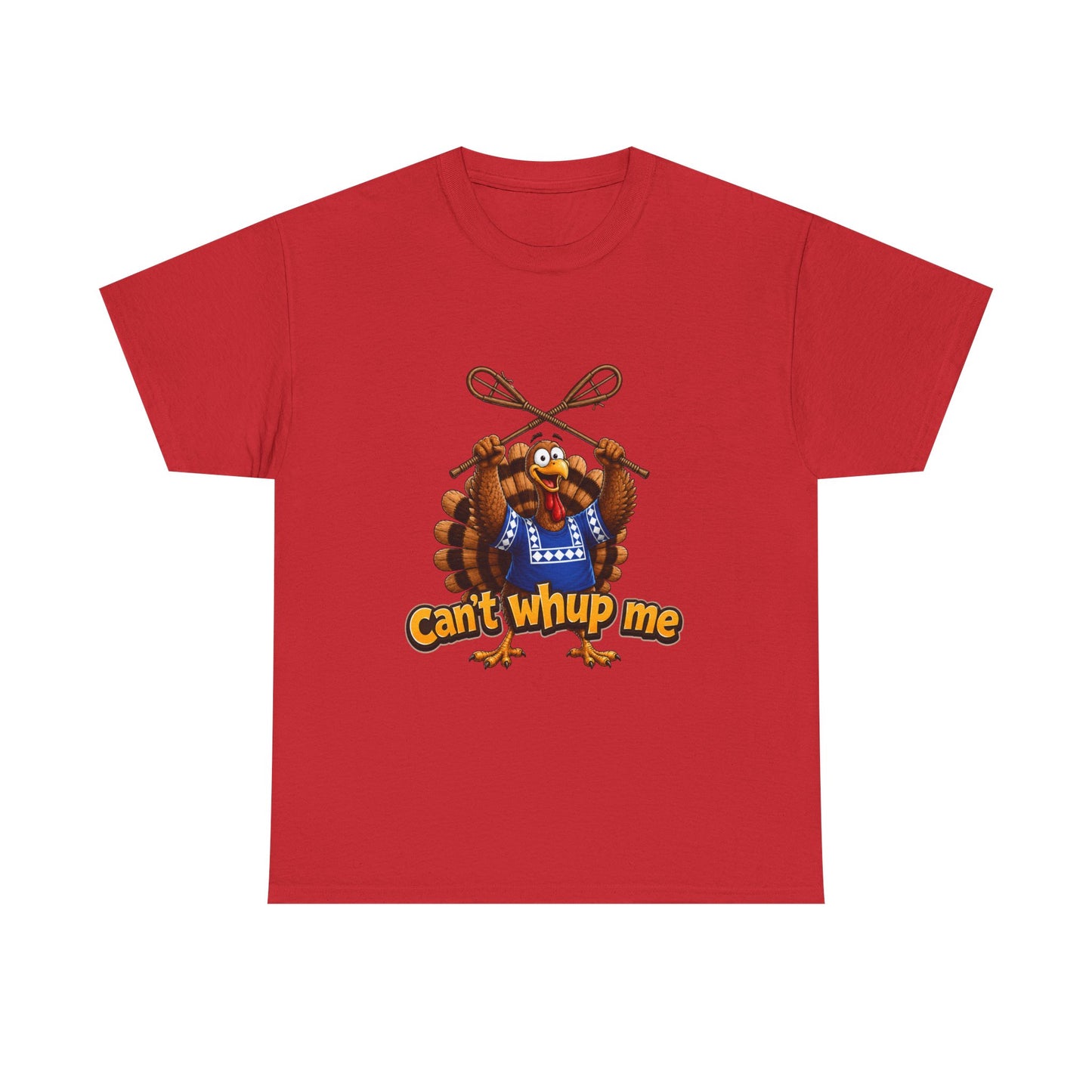 Turkey Mascot Tee — 'Can't Whup Me' Funny Thanksgiving T‑Shirt