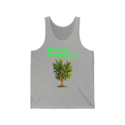 Peach Tree  switch Tank Top — "If Pokni goin to peach tree it's not to make a pie" Rustic Garden Graphic Tank