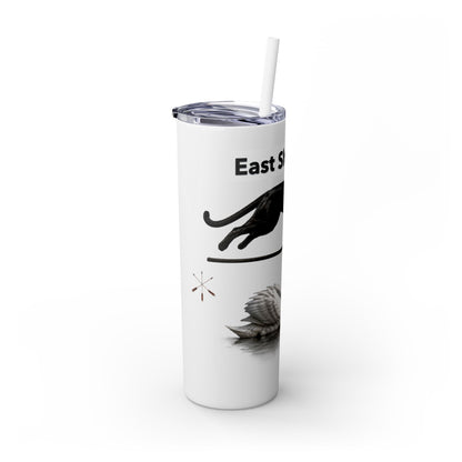 Shawnee East Skinny 20oz Tumbler with Straw — East Shawano River Swan & Otter Design