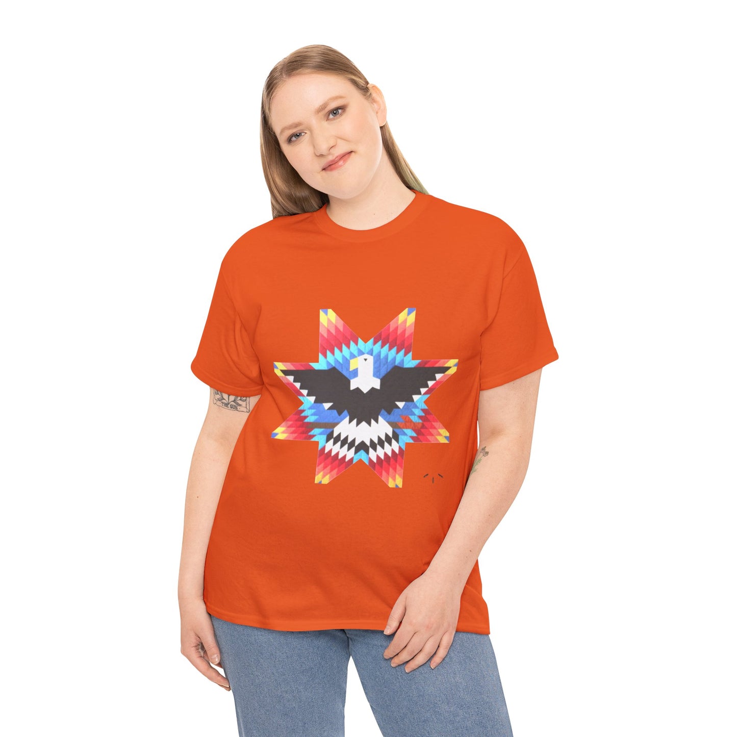 Native Star Eagle Graphic Tee with Arrow Backprint
