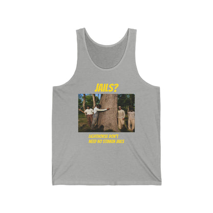 Jails? Tank Top — "Lighthorse Don’t Need No Stinkin’ Jails" Vintage Western Graphic
