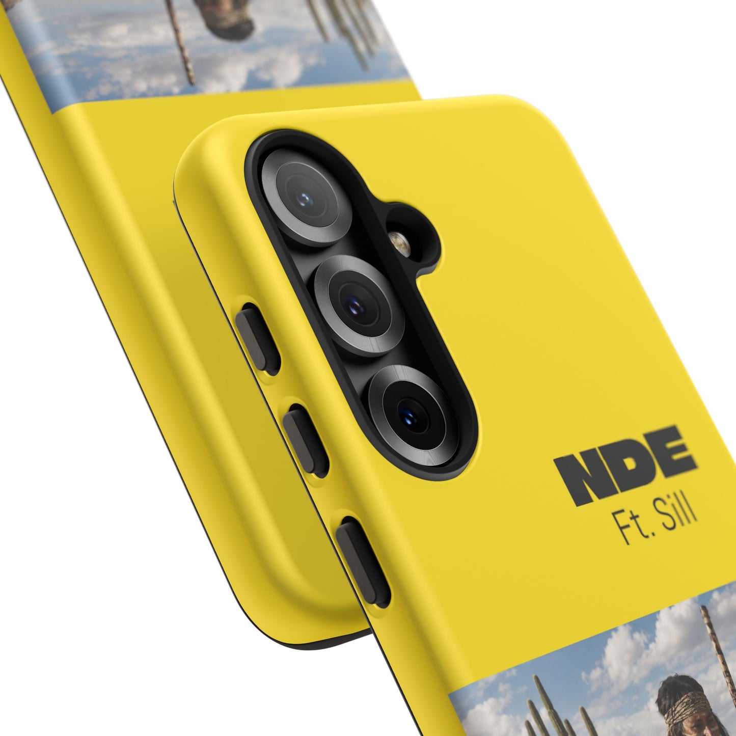 Ft. Sill Phone Case — Yellow ‘NDE Ft. Sill’ Desert Photo Protective Cover