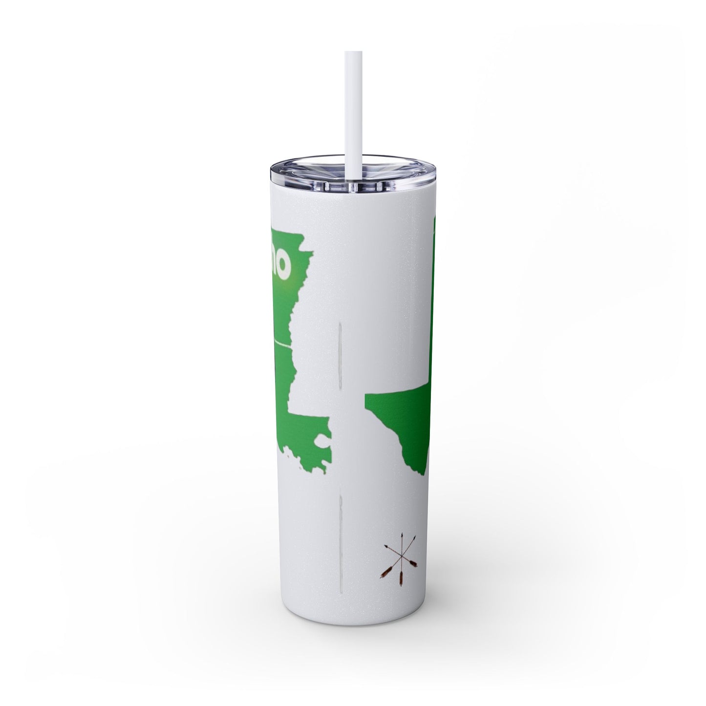 Caddo Kadohadoha Texas Map 20oz Skinny Tumbler with Straw
